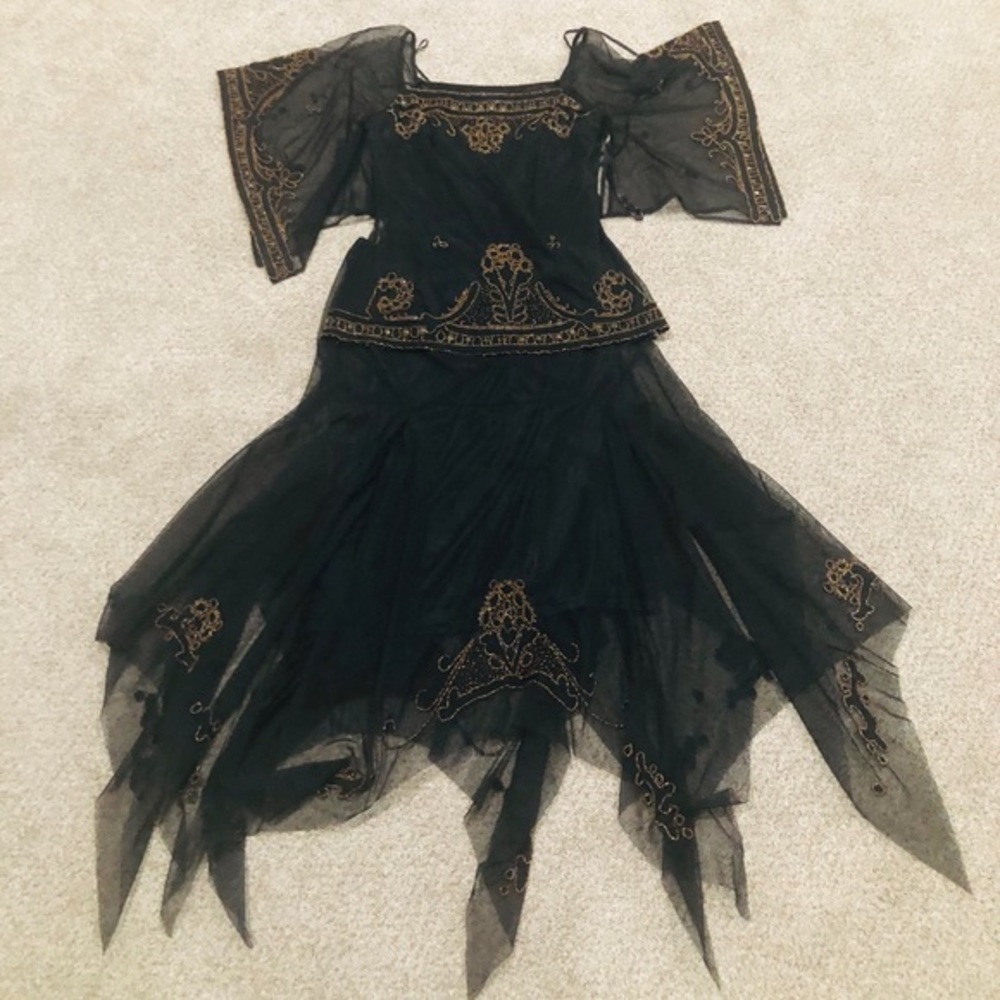 Sue Wong Nocturne Beaded Embroidered 2pc Set